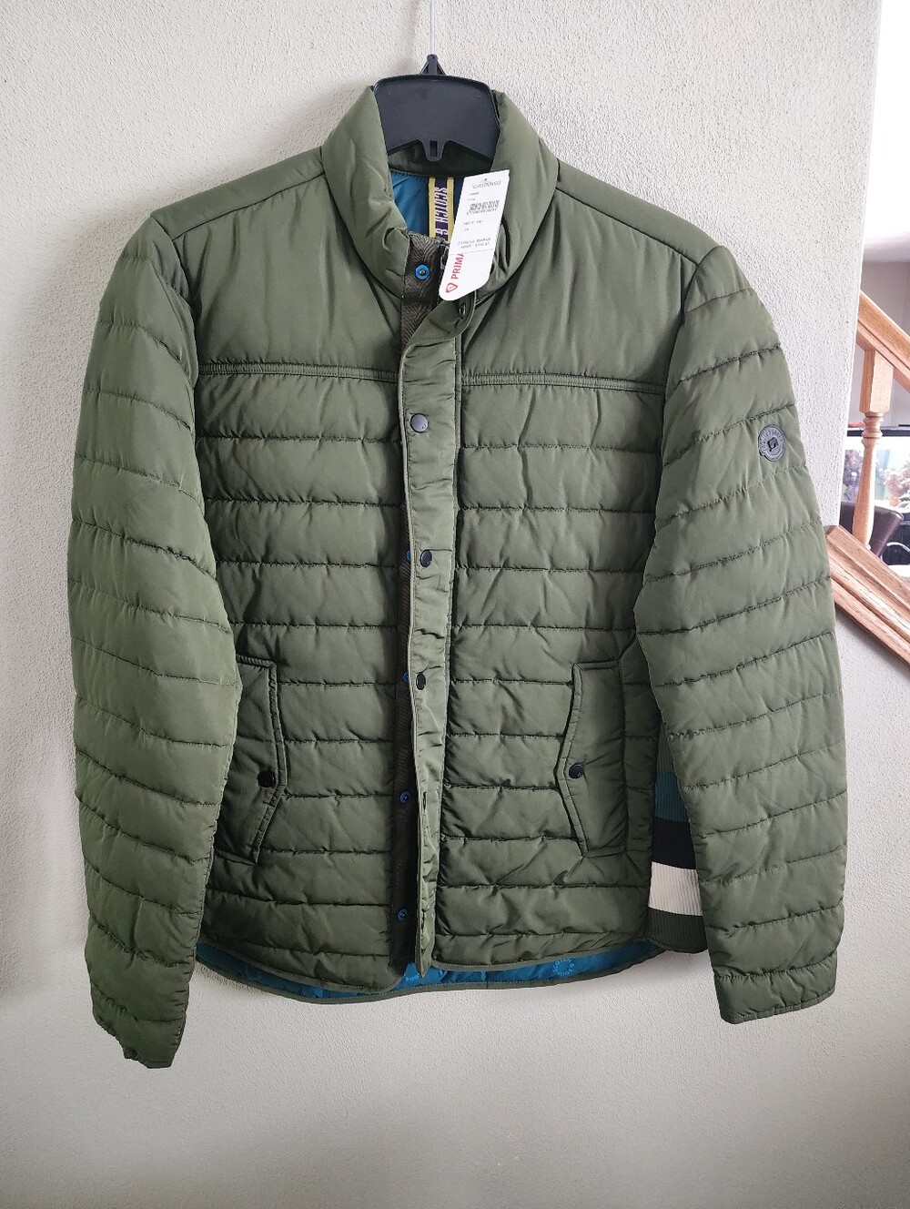 Scotch & Soda NWT Mid-Season Jacket Olive Green Primaloft Puffer Men S M L XL